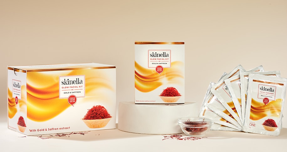 Skinella Gold & Saffron Facial Kit